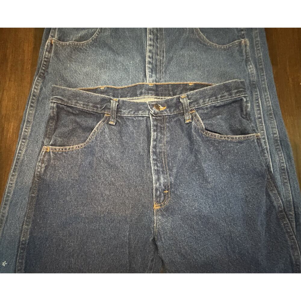 (3) Rustler Men's Regular Fit Jeans, Size 35 X 32 1087619PW EUC Lot - Picture 3 of 9